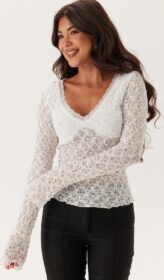 BUBBLEROOM V-Neck Lace Top