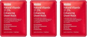 By Wishtrend By Wishtrend Natural Vitamin 215% Enhancing Sheet Mask 3 pcs