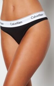 Calvin Klein CK Cotton Thong 001 Black S