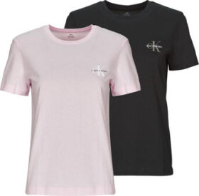 Calvin Klein Lyhythihainen t-paita Calvin Klein Jeans  MONOLOGO CN 2 PACK TEE X2  EU S