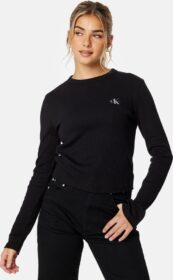 Calvin Klein Woven Label Rib Long Sleeve