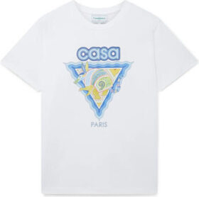 Casablanca Lyhythihainen t-paita Casablanca  T-SHIRT ARMADILLO WHITE  EU XXL
