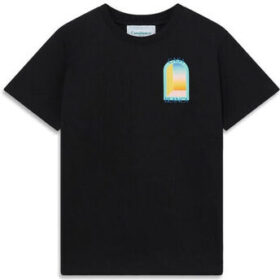 Casablanca Lyhythihainen t-paita Casablanca  TSHIRT L’ARC COLORÉ MPF24-JTS-001-10-EX BLACK  EU L
