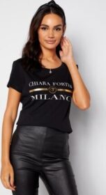 Chiara Forthi Short Sleeve Tee Black XS