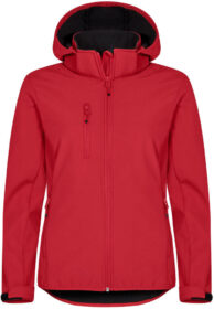 Clique Classic Softshell Hoody takki naisille Punainen / XXL