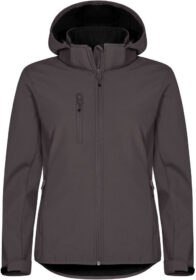 Clique Classic Softshell Hoody takki naisille Tummanharmaa / XXL