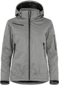 Clique Grayland topattu softshell takki naisille Anthracite Melange / L