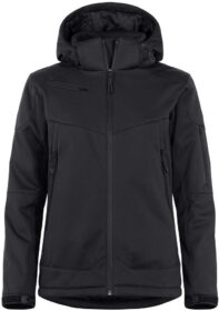 Clique Grayland topattu softshell takki naisille Musta / L