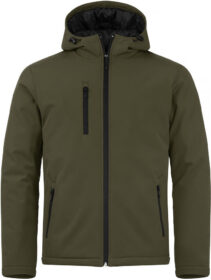 Clique Padded Hoody Softshell takki miehille Sumunvihreä / XL
