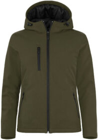 Clique Padded Hoody Softshell takki naisille Sumunvihreä / XL