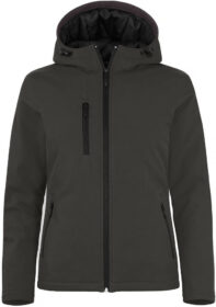 Clique Padded Hoody Softshell takki naisille Tummanharmaa / XS