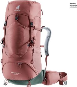 Deuter Women’s Aircontact Lite 35 + 10 SL – Trekkingreppu Koko 35 + 10 l, vaaleanpunainen