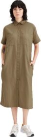 Dockers Button Front Lyhythihainen Midi-mekko