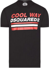 Dsquared Lyhythihainen t-paita Dsquared  T-SHIRT S74GD0656 BLACK  EU S