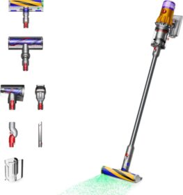 DYSON Dyson V12 Detect Slim Absolute 0.35 L 545 W -varsi-imuri nikkeli keltainen