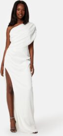 Elle Zeitoune Luna Satin One Shoulder Dress