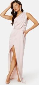 Elle Zeitoune Wenona One Sholuder Dress Champagne Pink XL (UK16)