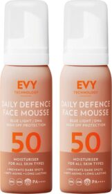 EVY Technology Daily Defence Face Mousse Duo SPF50