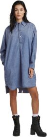G-star Denim Shirt Pitkähihainen Mekko