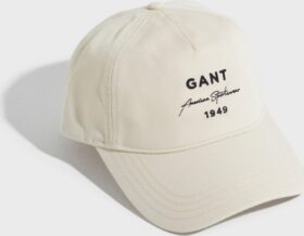 Gant Logo Script Cotton Twill Cap Merkkilippalakit Cream