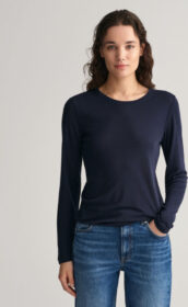 GANT Naiset Kevyt pitkähihainen t-paita (XS)