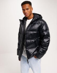 Gant Oversized Shiny Down Puffer Jacket Puffer-takit Black