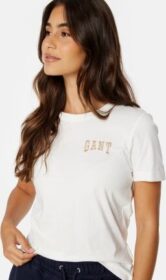 GANT Reg Logo SS T-Shirt EGGSHELL XS