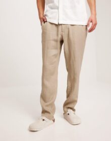 Gant Relaxed Linen Ds Pants Pellavahousut Dry Sand