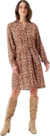 Garcia H30281 Long Sleeve Dress Ruskea S Nainen