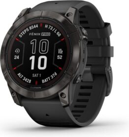 Garmin fēnix 7X Pro Sapphire Solar 51 mm harmaa — GPS-multisport-kello Topo-kartat safiirilasi aurinkolataus pitkä akunkesto