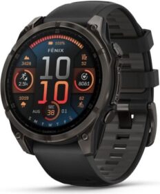 Garmin fēnix 8 — 47 mm AMOLED-safiiri musta |  Multisport GPS-älykello topo-kartat tarkka sykemittaus & pitkä akunkesto