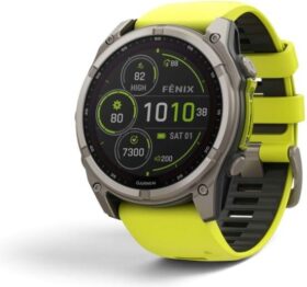 Garmin fēnix 8 Pro Solar Sapphire 47 mm – kelt./harmaa safiirilasi – GPS-juoksukello & multisport pitkä akun kesto kehittynyt sykemittaus