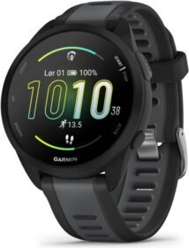 Garmin Forerunner® 165 42 mm Musta – AMOLED-kosketusnäyttö GPS musiikkitoisto edistynyt syke- ja harjoitusseuranta — GPS-juoksukello
