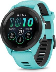 Garmin Forerunner® 265 46 mm sininen — AMOLED-kosketusnäyttö GPS musiikki rannesykemittaus — juoksukello & älykello treeniohjaus ja tarkat suoritusmittarit
