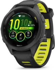 Garmin Forerunner® 265S 42 mm musta – GPS-juoksukello AMOLED-kosketusnäyttö musiikin toisto tarkka sykemittaus ja harjoitusohjeet