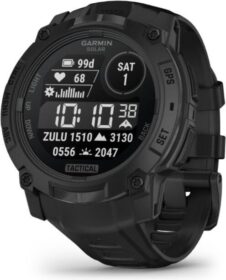 Garmin Instinct 3 Tactical Solar 50 mm musta – GPS-älykello aurinkolataus sotilastason kestävyys tarkka sykemittaus ja monilajitoiminnot