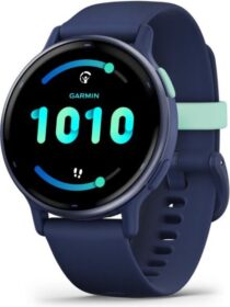 Garmin vívoactive 5 — 40 mm sininen AMOLED GPS rannesykemittari monitoiminen juoksu- ja GPS-älykello (unisex)