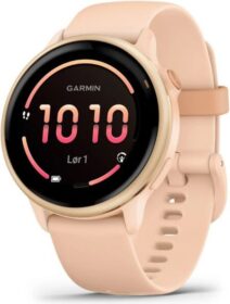 Garmin vívoactive 6 — 41/45 mm vaaleanpunainen GPS rannesykemittaus aktiivisuus- ja untenseuranta — juoksuälykello/älykello pitkä akunkesto