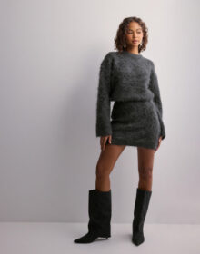 Gina Tricot Harmaa – Knitted mini skirt