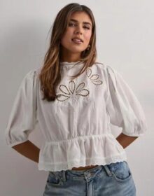 Gina Tricot Valkoinen – Boho blouse
