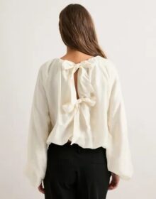 Gina Tricot Valkoinen – Open back top