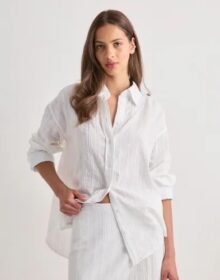 Gina Tricot Valkoinen – Structure Shirt