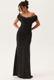 Goddiva Glitter Multi Way Maxi Dress