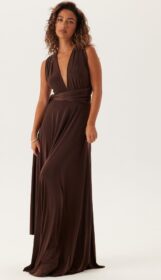 Goddiva Multi Tie Maxi Dress