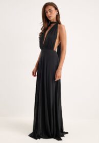 Goddiva Multi Tie Maxi Dress