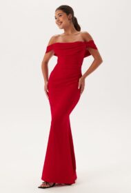Goddiva Off Shoulder Maxi Dress