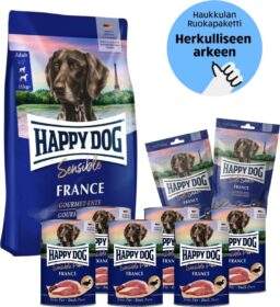 Happy Dog Sensible France – Tassukaverin Arkipaketti