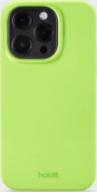 Holdit Suojakuoret – Acid Green – Silicone Case iPhone 14 Pro – Tekniset asusteet