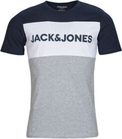 Jack & Jones Lyhythihainen t-paita Jack & Jones  JJELOGO BLOCKING TEE  EU S