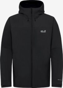 Jack Wolfskin Tempest 2L vedenpitävä takki miehille Black / L